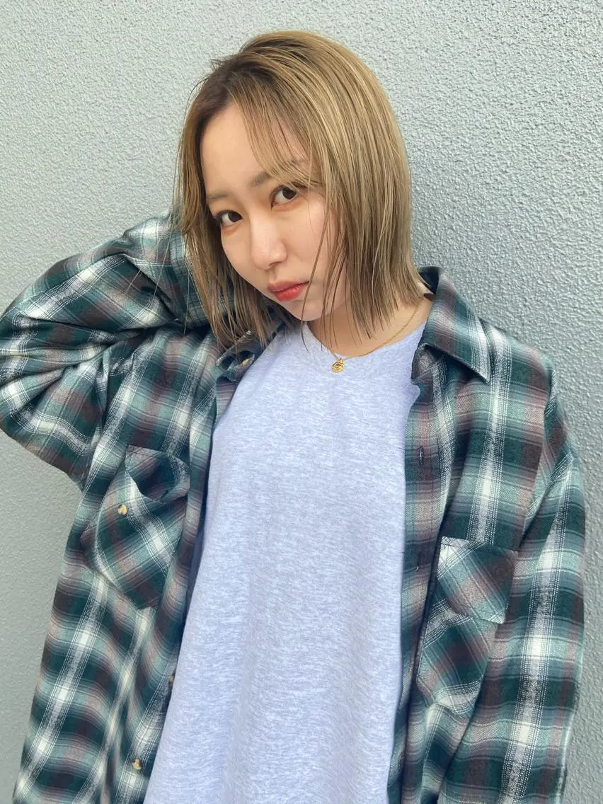 ショート カラー ハイトーンカラー ヘアカラー トリートメント 松尾太樹 【pia】福岡美容室のヘアスタイル