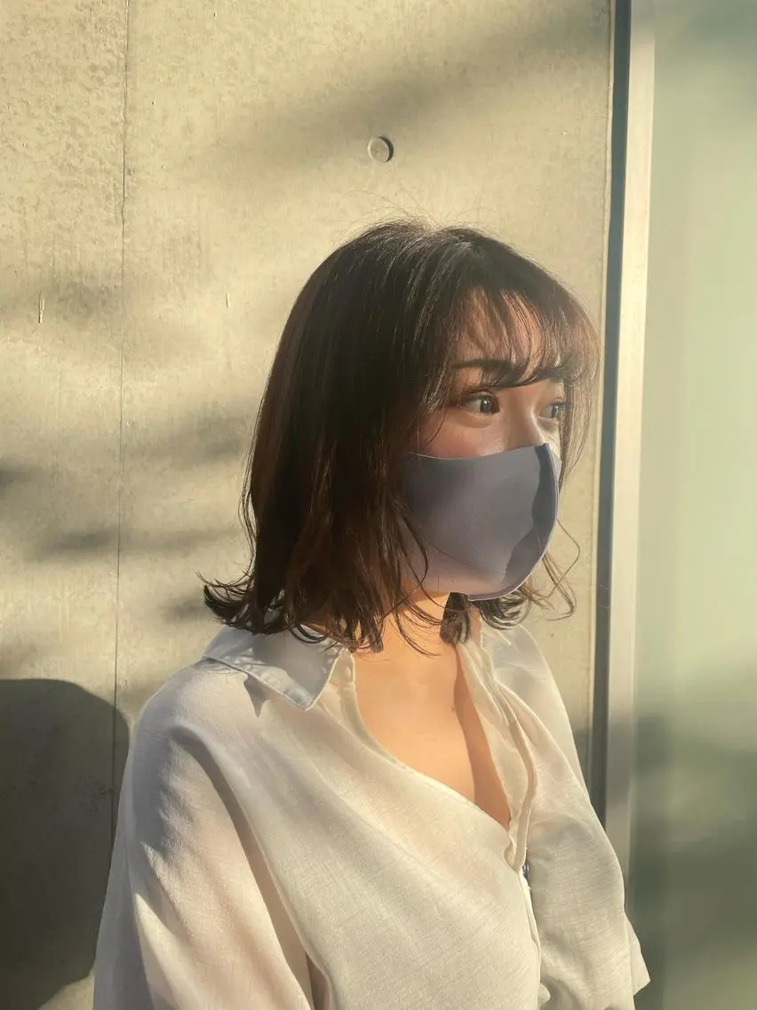 ミディアム カラー はばすみれ🎀ﾈｲﾙ 光ﾌｪｲｼｬﾙ ﾍｱのネイルデザイン