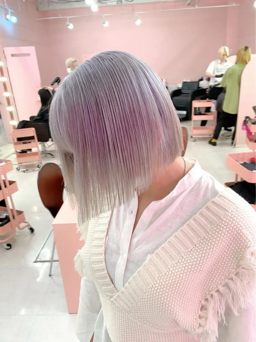 ショート カラー パーマ ヘアアレンジ メンズ キッズ ネイル マツエク・マツパ アイブロウ ヘアカラー トリートメント 💖オタク美容師 ꒰ঌ♡モモ♡໒꒱のヘアスタイル