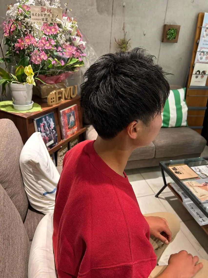 メンズ 増渕 里奈のヘアスタイル