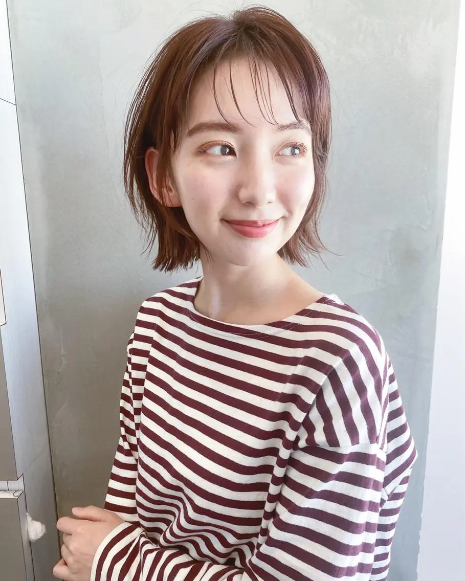 ショート カラー カット ヘアカラー トリートメント 貴方以上に貴方の髪を 想う🌕野口昴夢のヘアスタイル