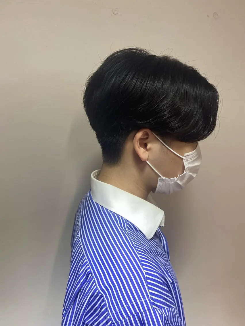 メンズ センターパート メンズ韓国風 柏メンズパーマ特化 蛯谷  晃裕のヘアスタイル