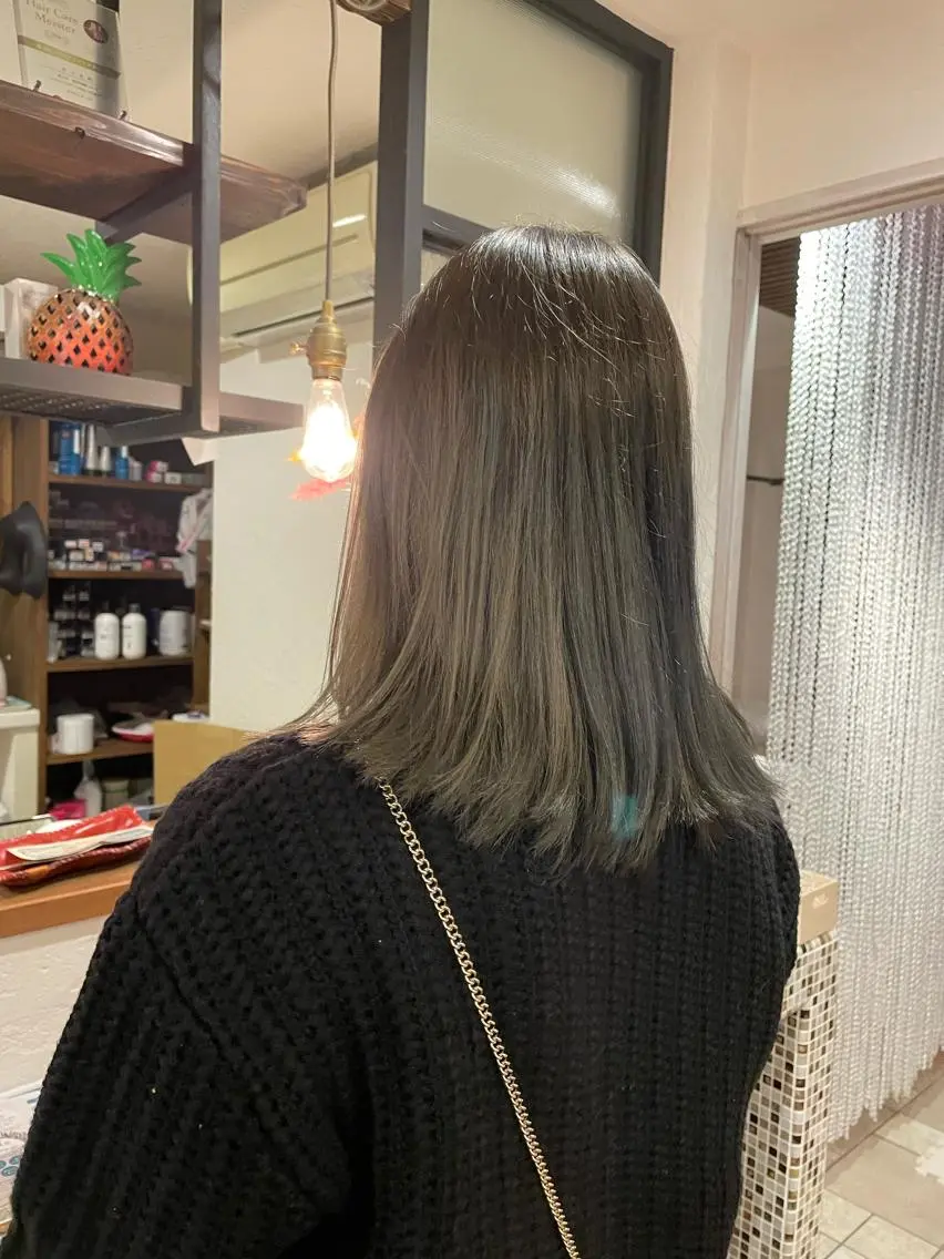 ロング カラー 松永 竜汰のヘアスタイル