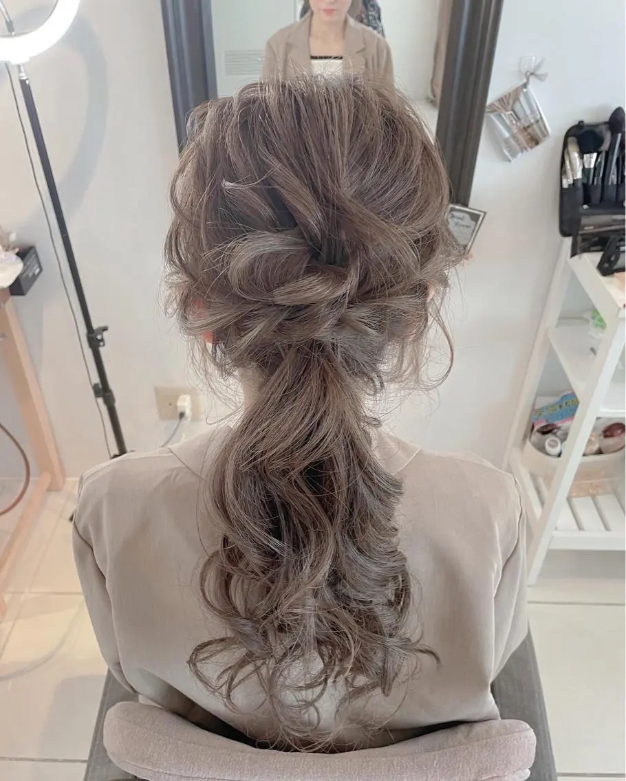 ロング ヘアアレンジ キッズ 子どものヘアアレンジ ヘアメイク10年から 美容師💄Anriのヘアスタイル
