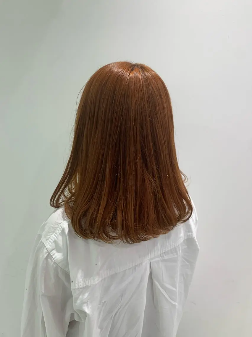 ミディアム ヘアカラー トリートメント ヘッドスパ ヘアセット 🪞透明感カラー🫧 縮毛矯正🥇かずきのヘアスタイル