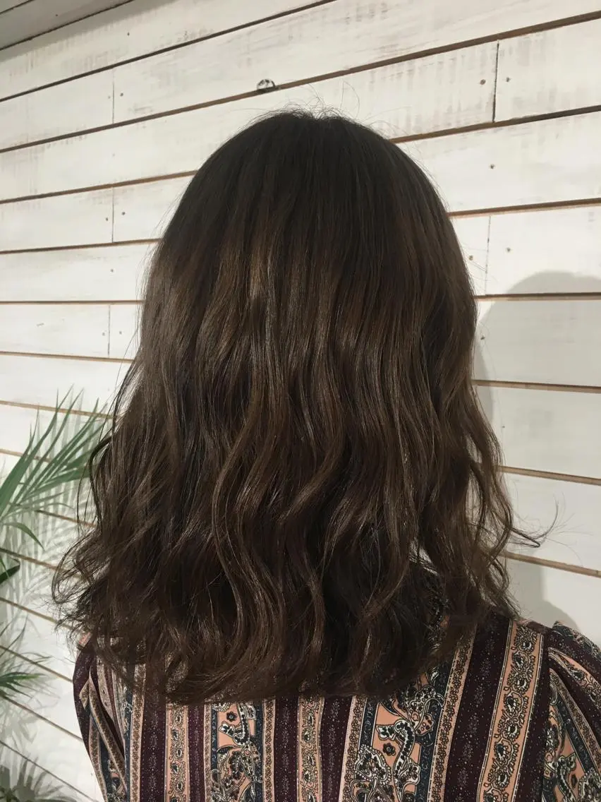 セミロング ヘアカラー 🧡艶髪/エクステ 🫧🧡YUKI❄️のヘアスタイル