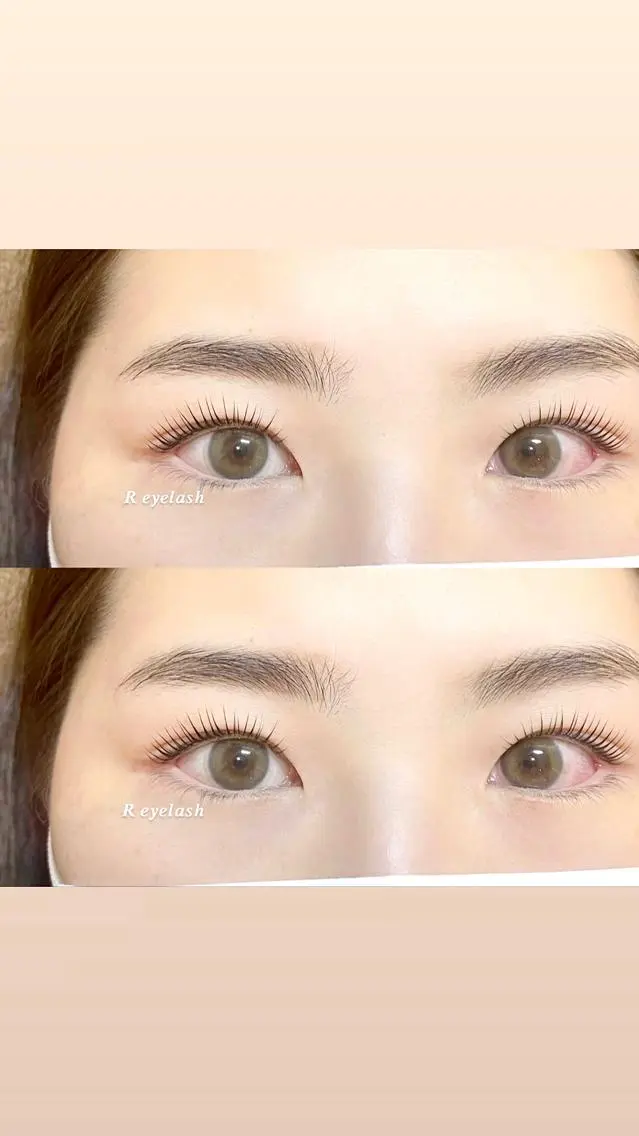 セミロング カラー パーマ ヘアアレンジ メンズ キッズ ネイル マツエク・マツパ アイブロウ ストレートパーマ マツパ 𝑹 eyelashのマツエク・マツパデザイン