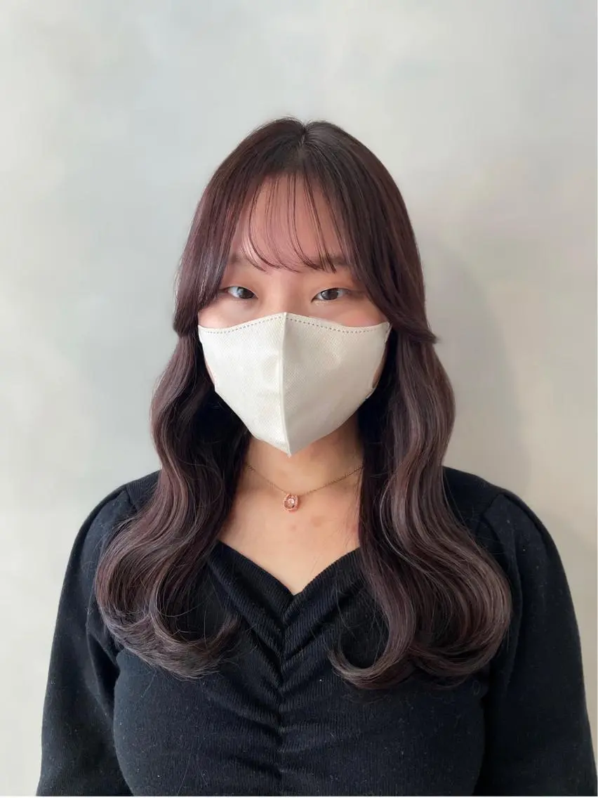 ロング 韓国風ヘア カット ヘアカラー トリートメント ❤︎︎韓国ヘア❤︎︎ 𝑺𝒉𝒊𝒉𝒐のヘアスタイル
