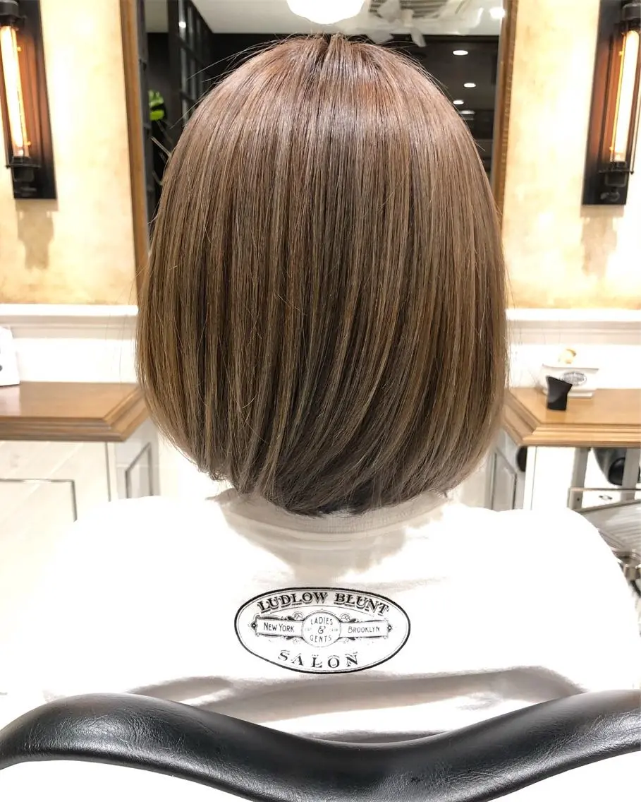 ショート カラー カット無料/髪質改善 髪質根本改善/艶髪のヘアスタイル