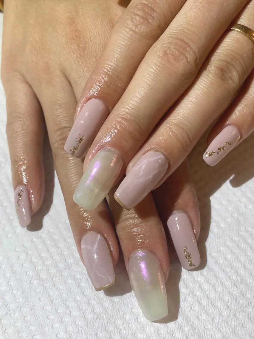 ロング shandy nailのネイルデザイン