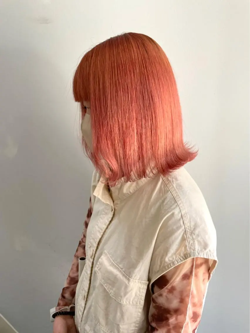 カラー 酸性ストレート 髪質改善のヘアスタイル