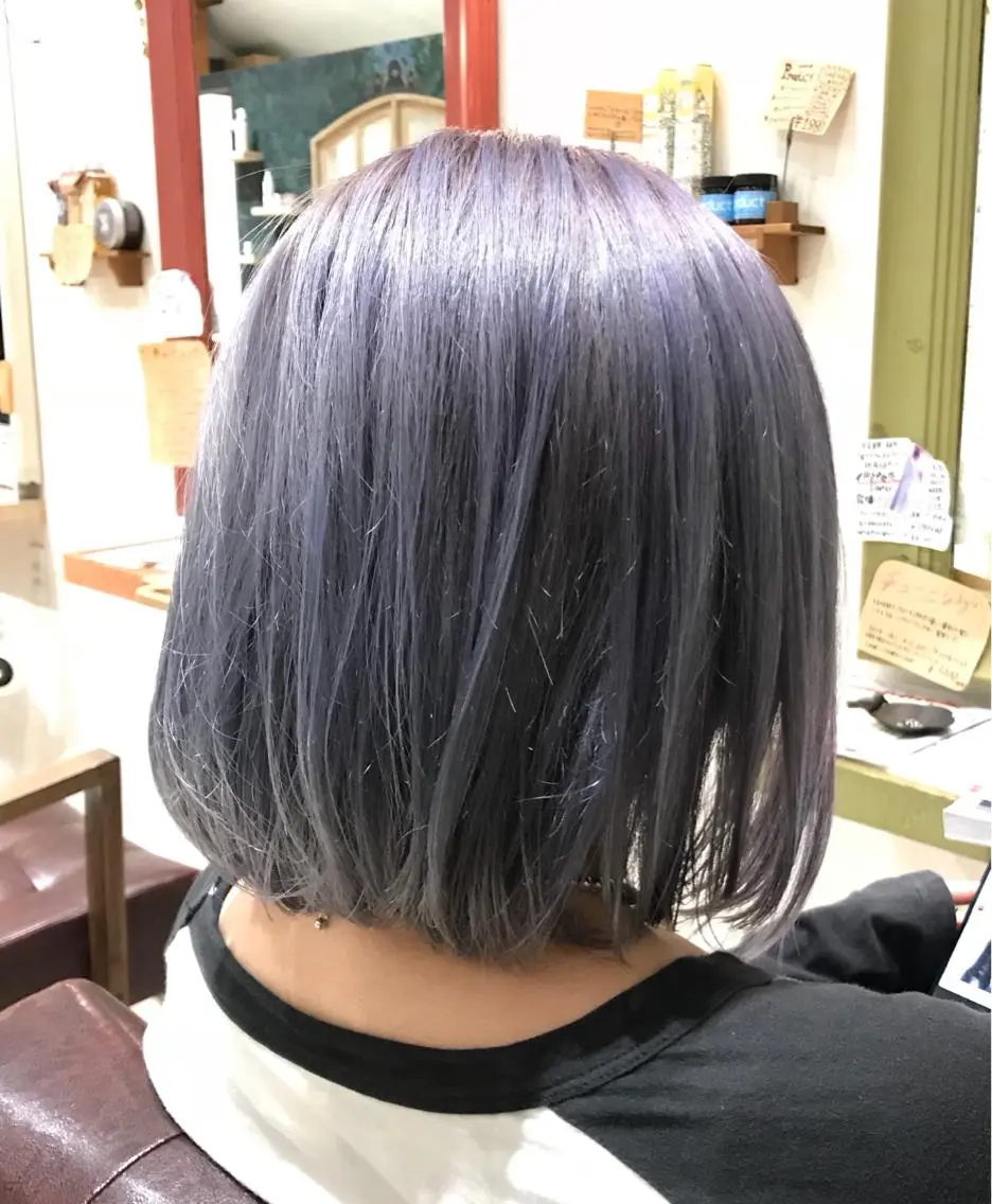 ショート カラー パープルカラー メンズ指名多数!! 田島史也のヘアスタイル