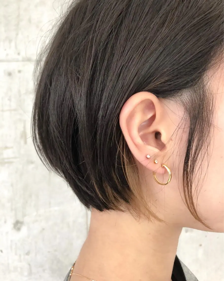 ショート カット ヘアカラー トリートメント ボブ×縮毛矯正 ryotaのヘアスタイル
