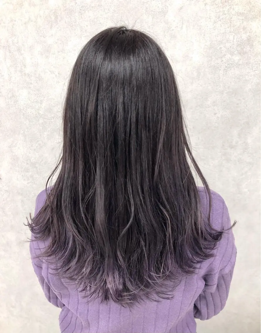 セミロング カラー グレージュ ラベンダーカラー ラベンダーグレージュ ラベンダーグレー カット ヘアカラー トリートメント ショート、韓国メンズ ヘアのかつらぎのヘアスタイル