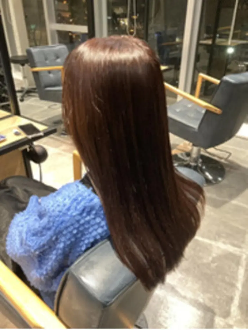 ロング ヘアアレンジ パーマ カラー アディクシーカラー ブリーチ ケアカラー 透明感カラー イヤリングカラー カット ヘアカラー トリートメント ヘアケア特化型サロン newi 梅田のヘアスタイル
