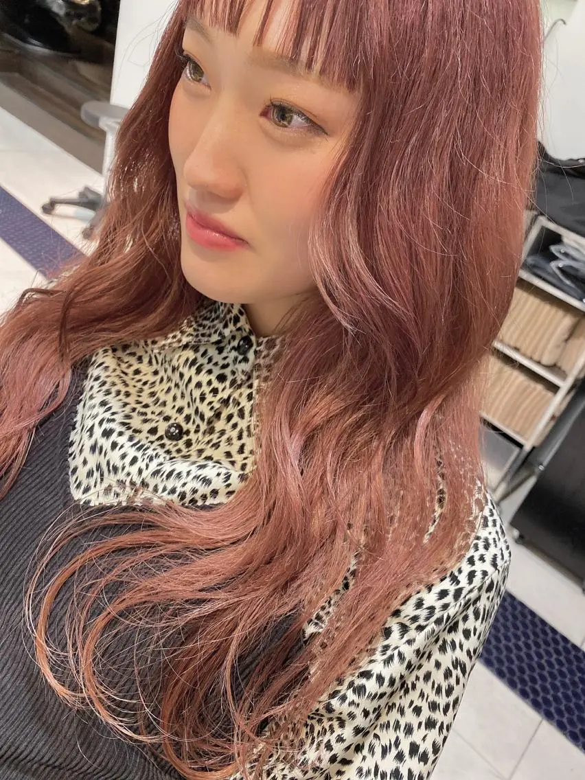 ロング カラー 谷町/Le'a /竹原しおなのヘアスタイル