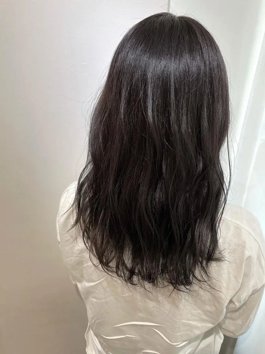 セミロング カラー カット ヘアカラー トリートメント 過去一の柔髪ヘア 🌿einshairのヘアスタイル