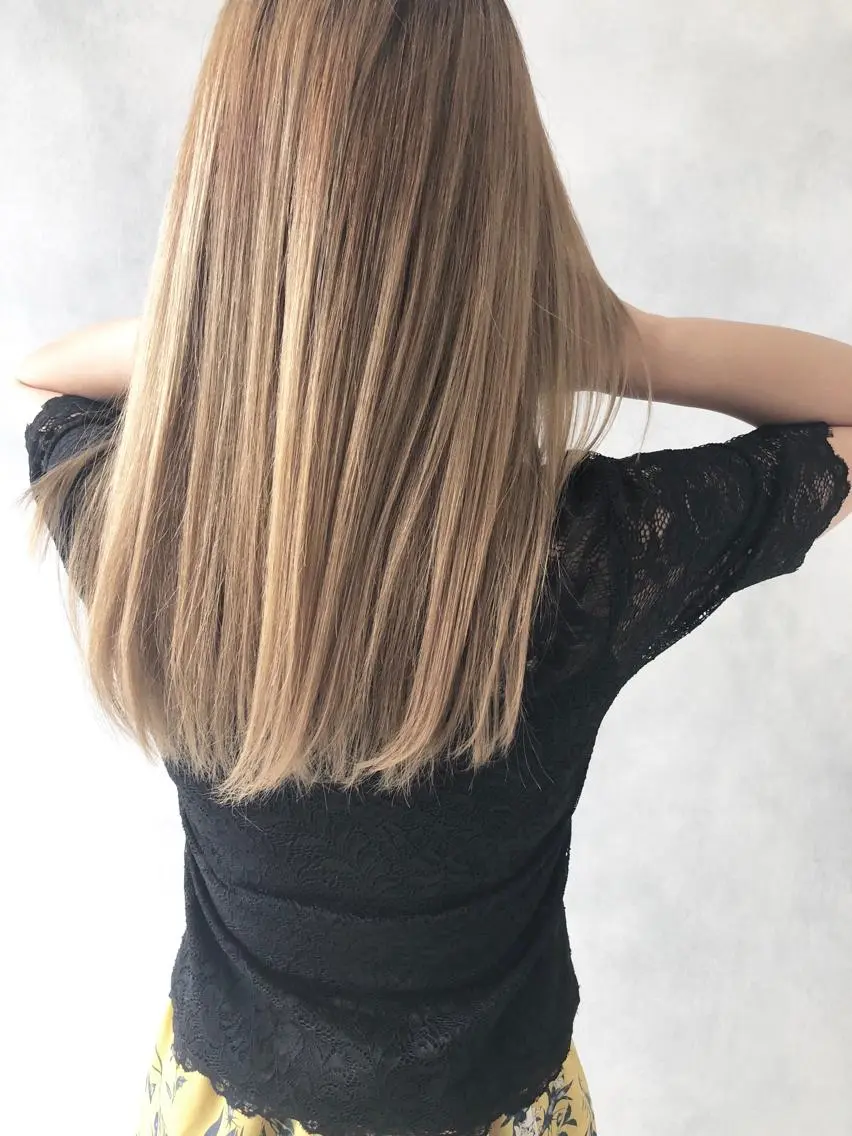 ロング ヘアカラー トリートメント 小澤大輔 YOLO hairのヘアスタイル