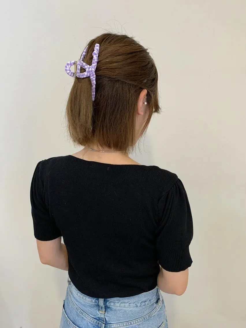 ショート ヘアアレンジ 韓国風ヘア カット ヘアカラー トリートメント 🫧chinatsu 🫧のヘアスタイル