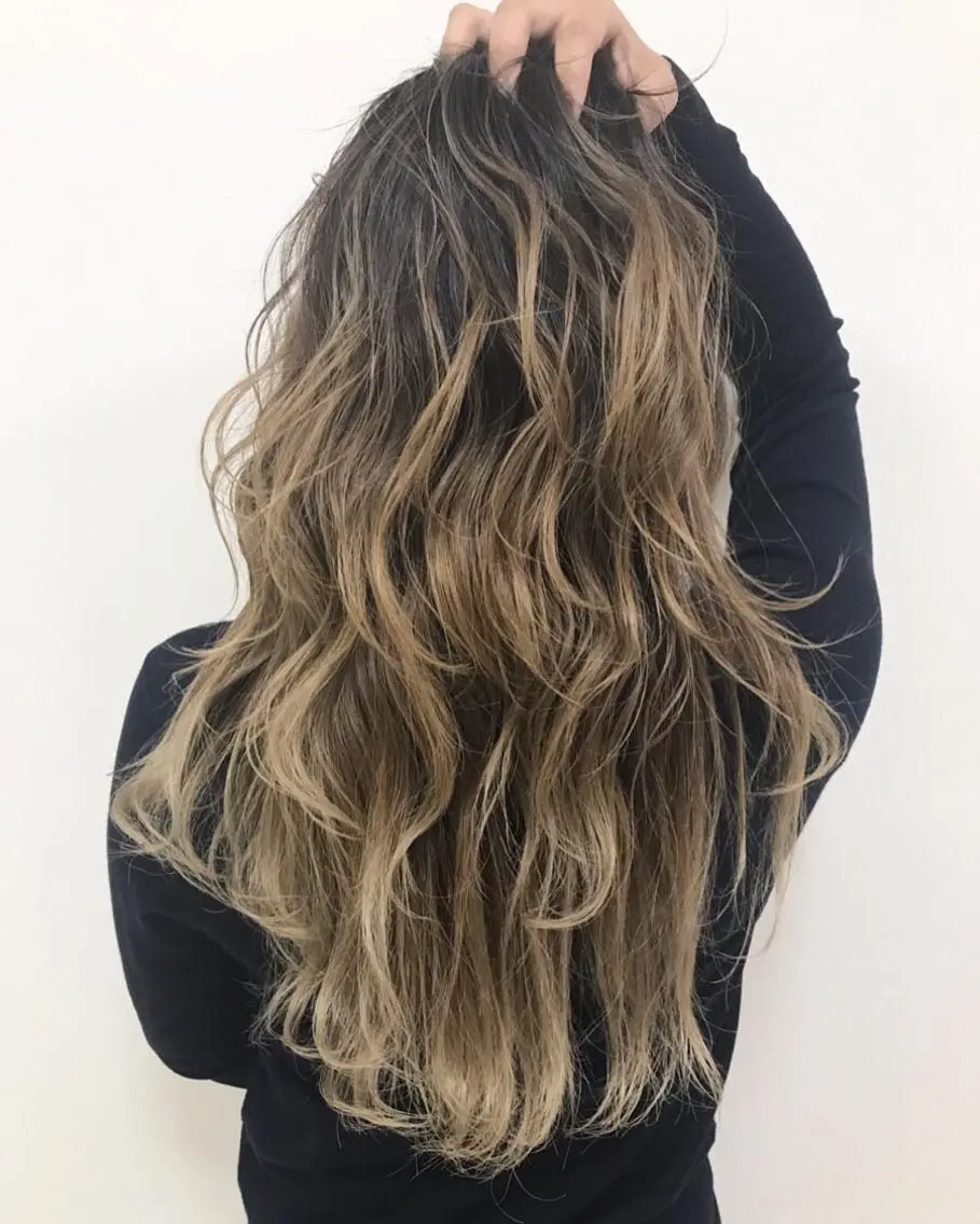 セミロング カラー カット ヘアカラー トリートメント 大橋 輝久のヘアスタイル