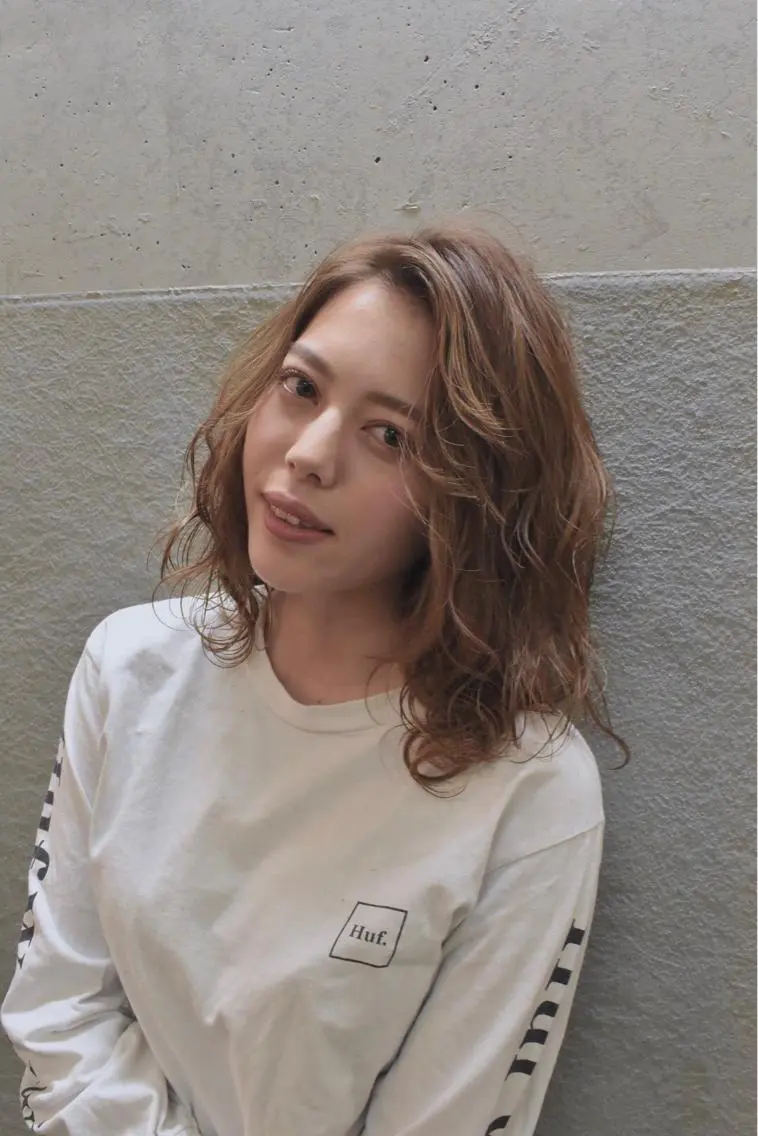 ミディアム カラー ベージュカラー カット ヘアカラー トリートメント ✨髪質改善縮毛矯正✨ 宇田川修平のヘアスタイル