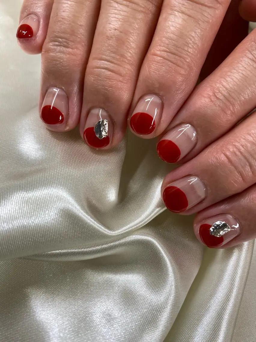 ネイル フレンチネイル 逆フレンチ ハンドネイル ハンドケア Charme. NOBUKOのネイルデザイン