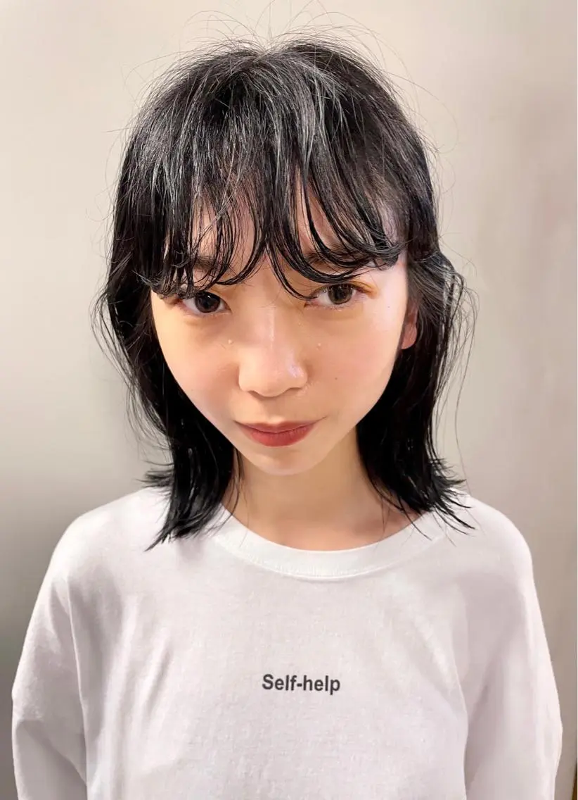 ミディアム カラー パーマ ヘアアレンジ メンズ キッズ ネイル マツエク・マツパ ミディアムパーマ メンズパーマ tatsumi/ボブ ウルフ/レイヤーのヘアスタイル