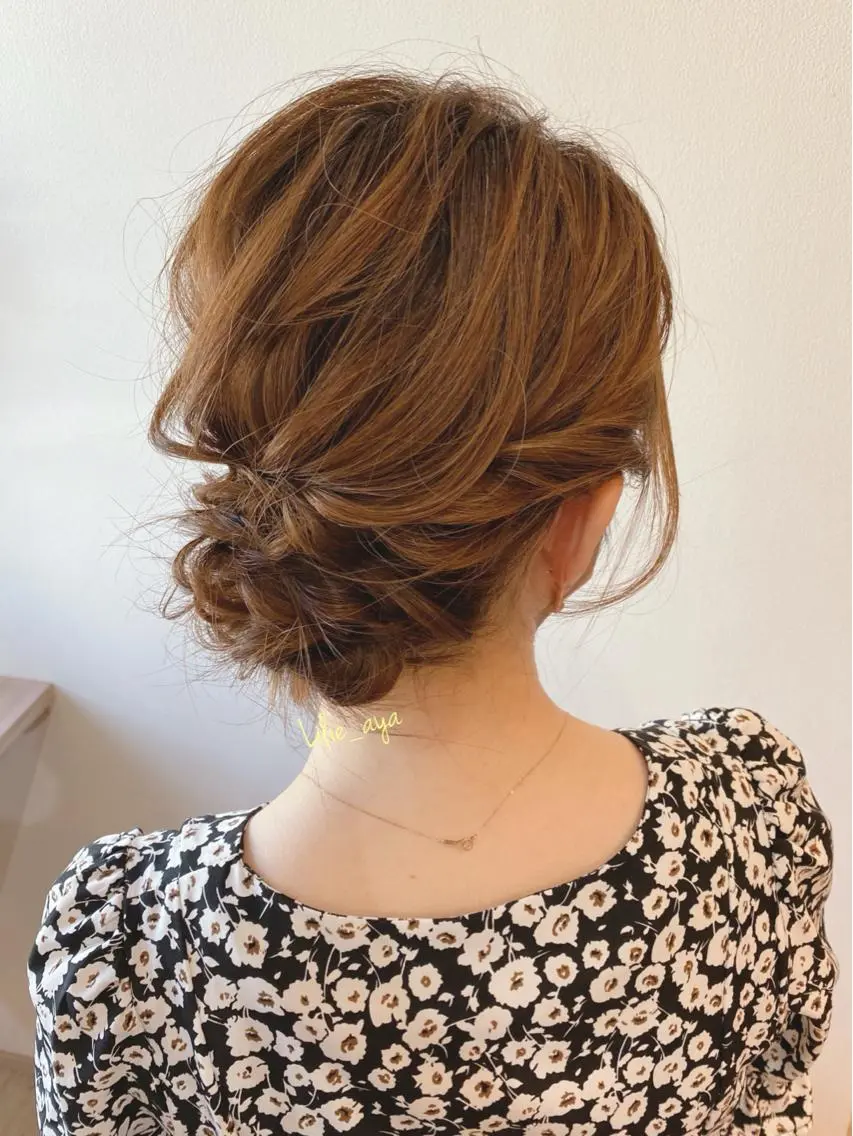 セミロング ヘアアレンジ ヘアセット Poly-F... ayaのヘアスタイル