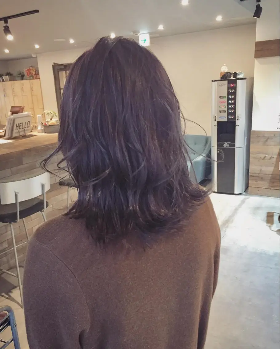 ミディアム カラー パーマ ハイトーン×髪質改善 KENTAのヘアスタイル