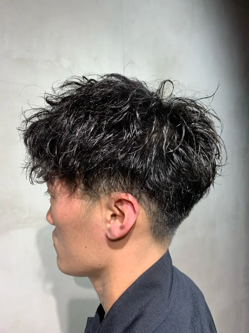 ショート カット パーマ メンズパーマ 工藤勇也のヘアスタイル