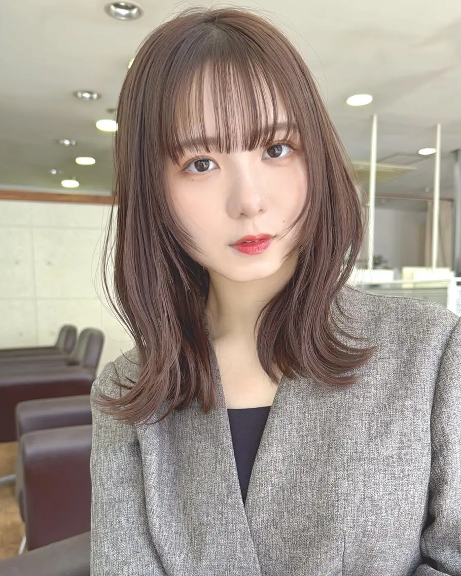 ミディアム カット Hip's eyes 大宮のヘアスタイル