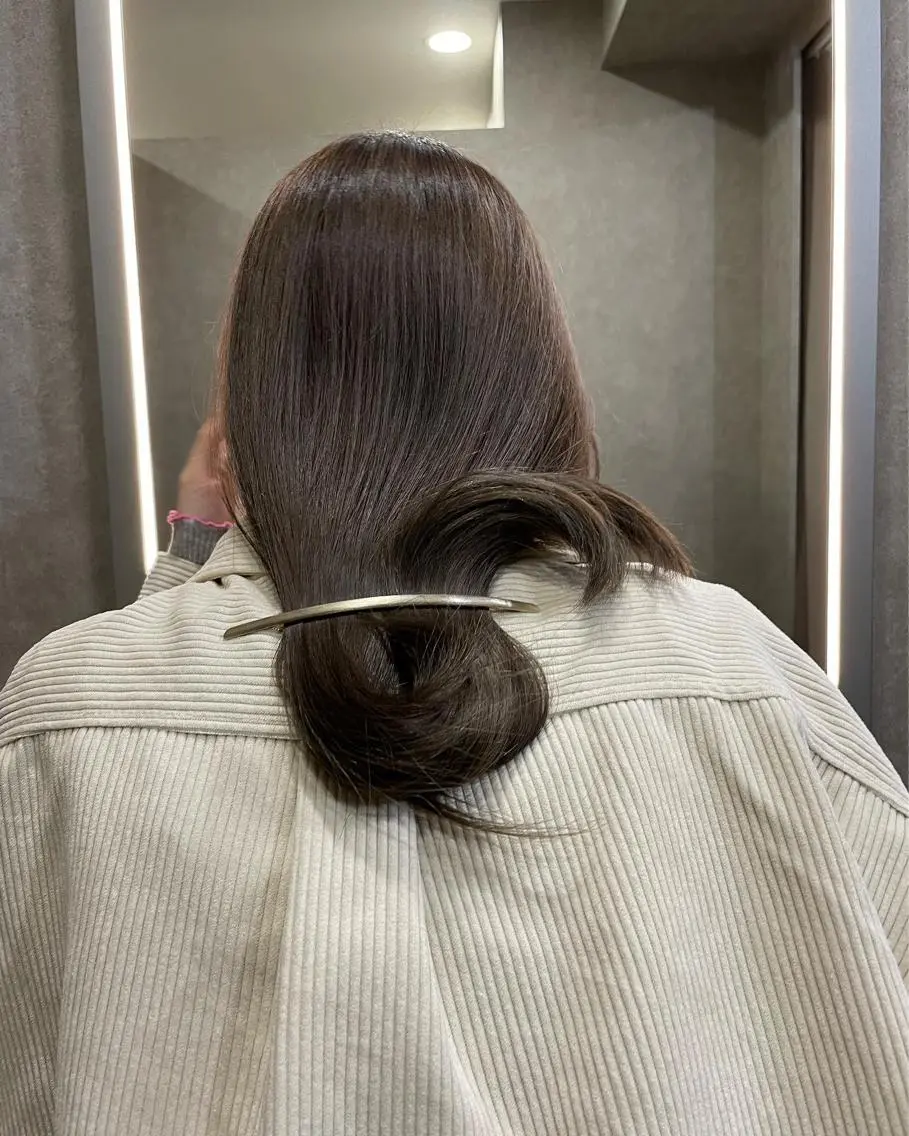 ロング ヘアカラー トリートメント nene .のヘアスタイル