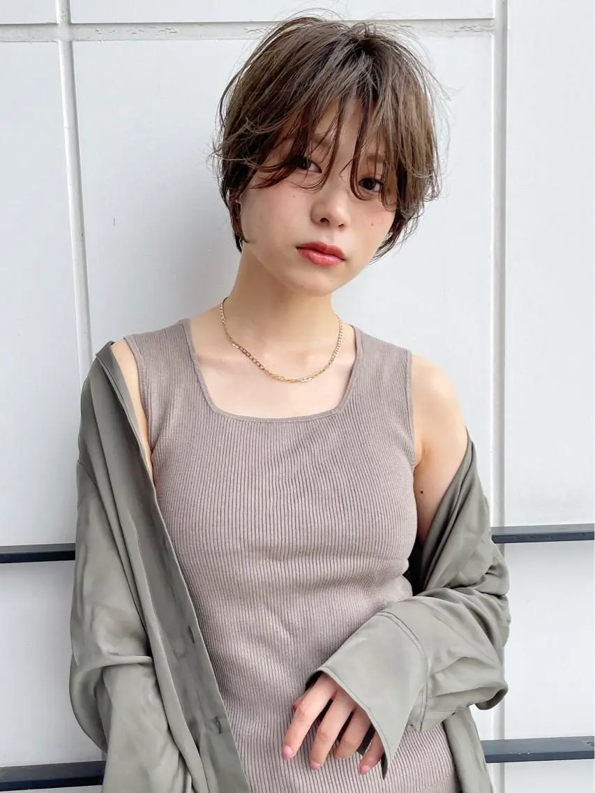 ショート カット パーマ 襟足でお悩みの方✂︎ くびれ職人ハシモトのヘアスタイル