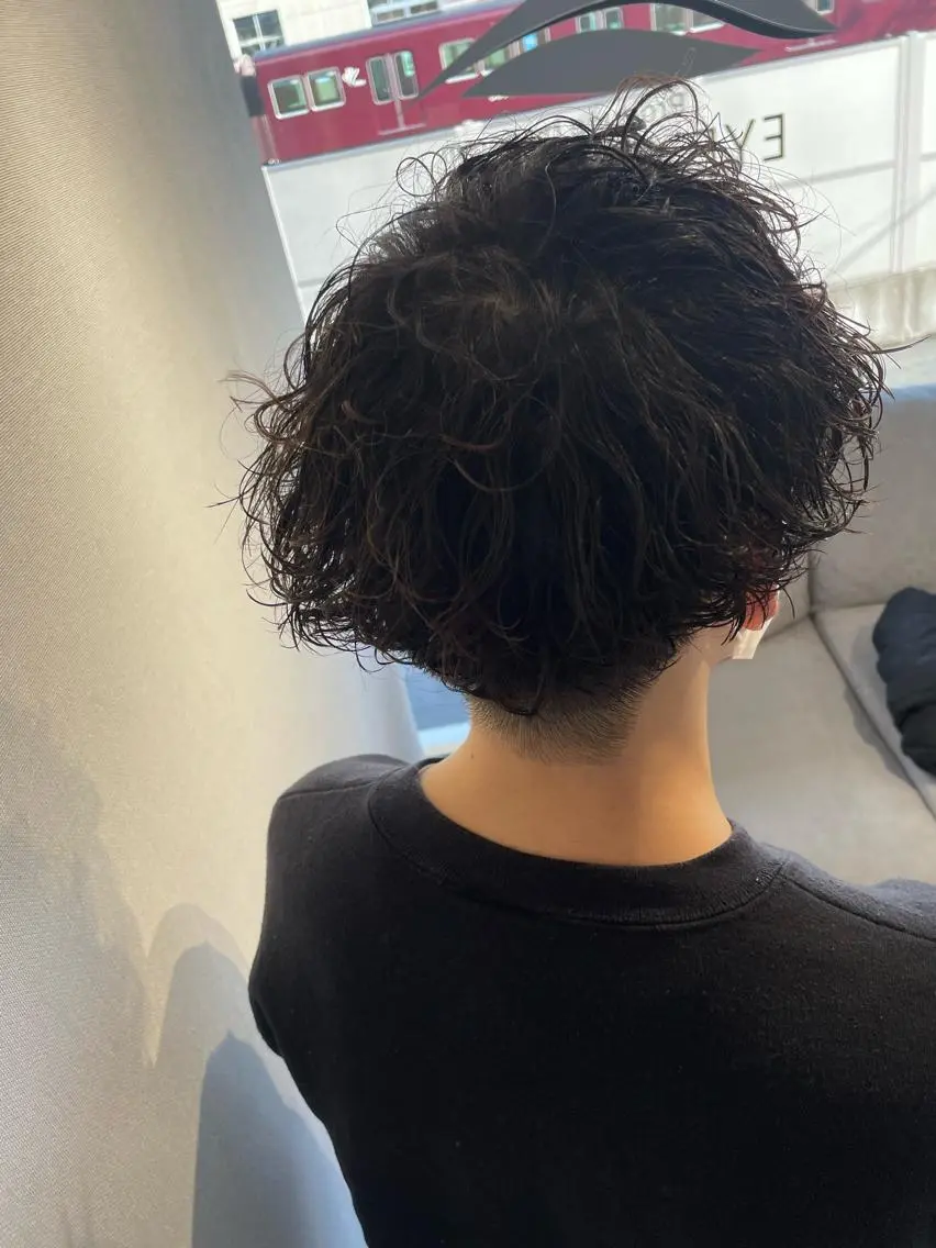 パーマ メンズ カット パーマ 大阪メンズ 美容師井上智博のヘアスタイル