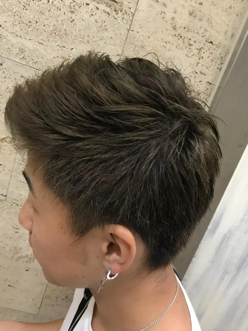 ショート カラー メンズ shi hoのヘアスタイル