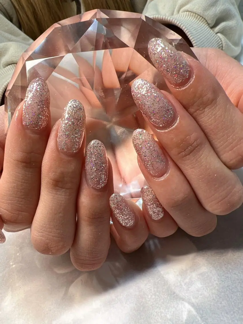 ネイル ラメ(グリッター) ワンカラーネイル coco nailのネイルデザイン