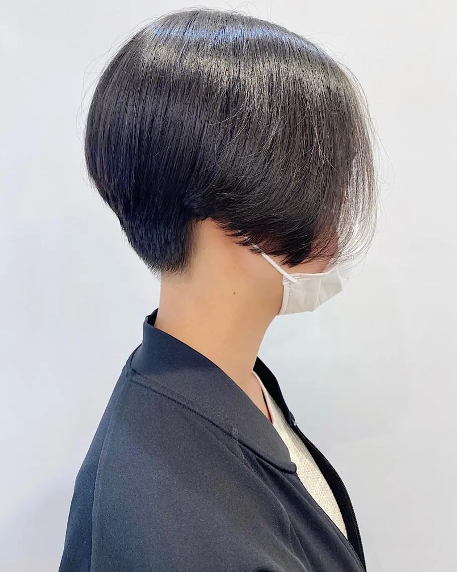 ショート ハンサムショート ショートヘア 石山 /切りっぱなしボブのヘアスタイル