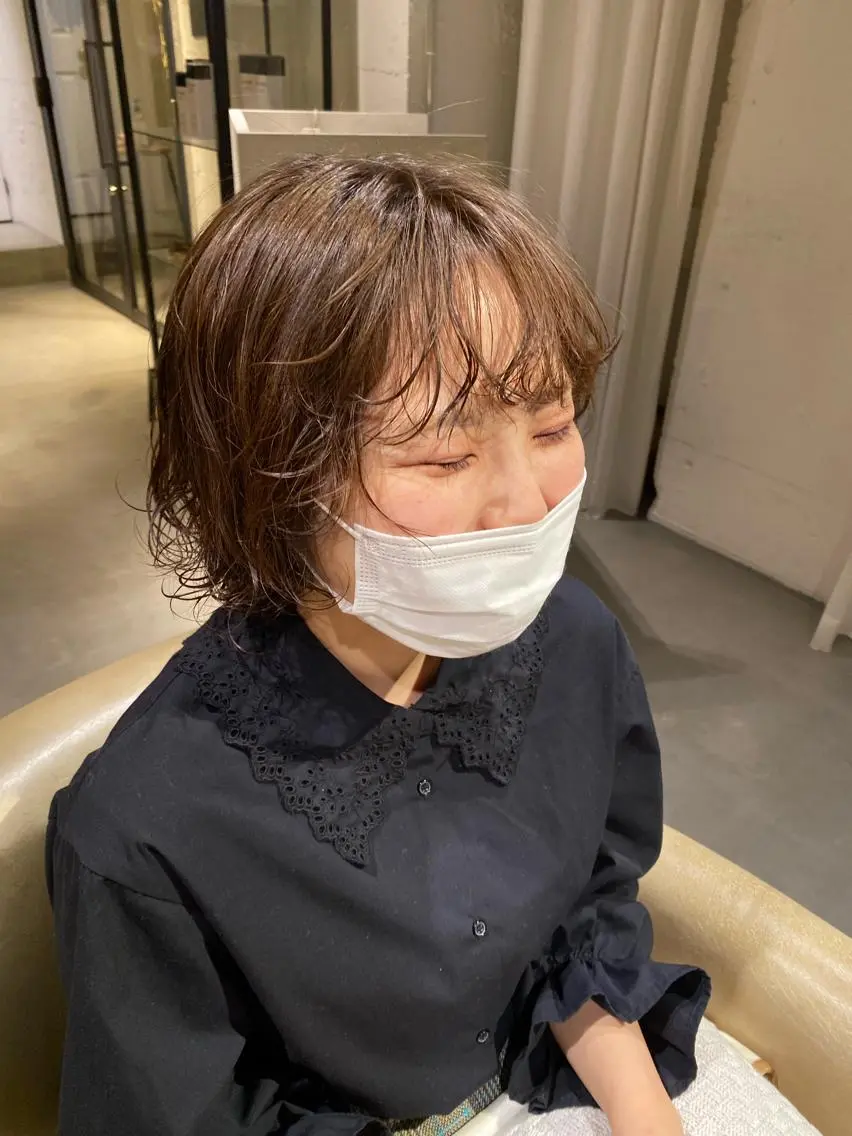 ショート パーマ 聖 来のヘアスタイル