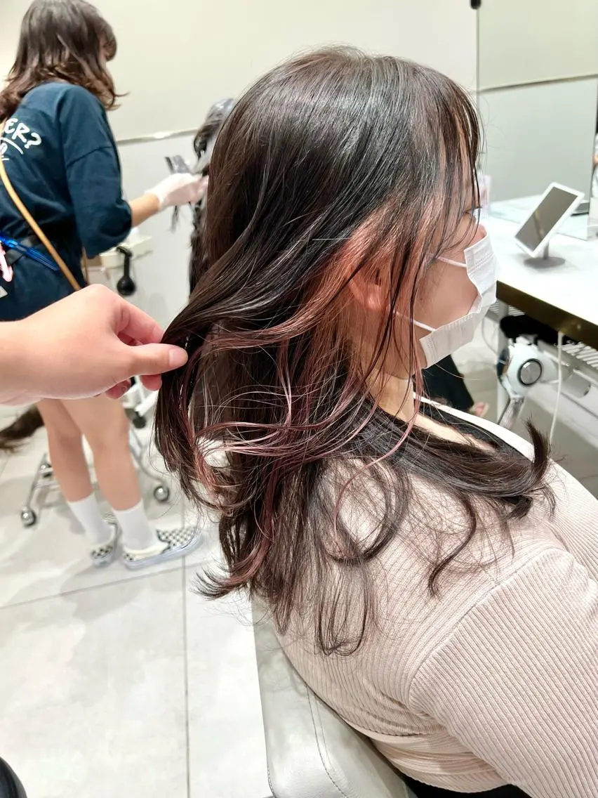 ミディアム カラー ベージュカラー 透明感カラー グレージュ ボブ カット ヘアカラー トリートメント レイヤー専門家 ダブルカラー修のヘアスタイル