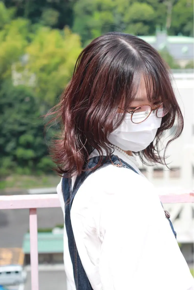 ミディアム カラー アッシュ ラベンダーカラー ラベンダーアッシュ カット ヘアカラー Viage （ビアージュ）のヘアスタイル