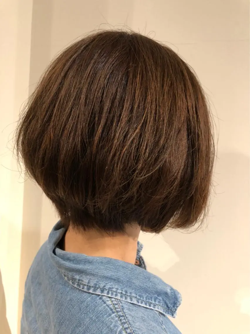 ショート カラー ショートボブ ボブ ショートヘア カット ヘッドスパ ながやま まいのヘアスタイル