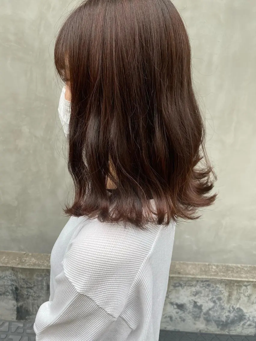 ミディアム カラー パーマ ヘアアレンジ メンズ キッズ ネイル マツエク・マツパ ベージュカラー インナーカラー/ KANAのヘアスタイル