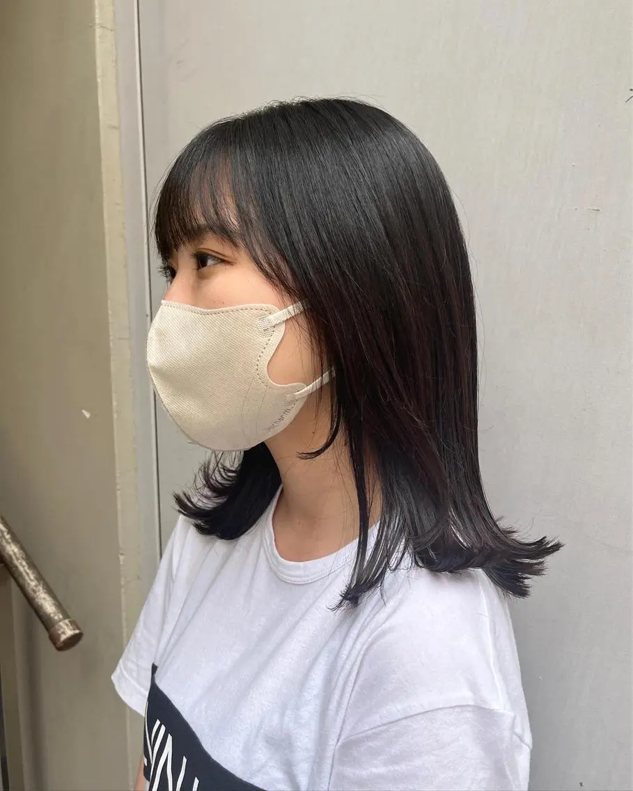 セミロング ヘアアレンジ 韓国好き🇰🇷 美容師MIKUのヘアスタイル