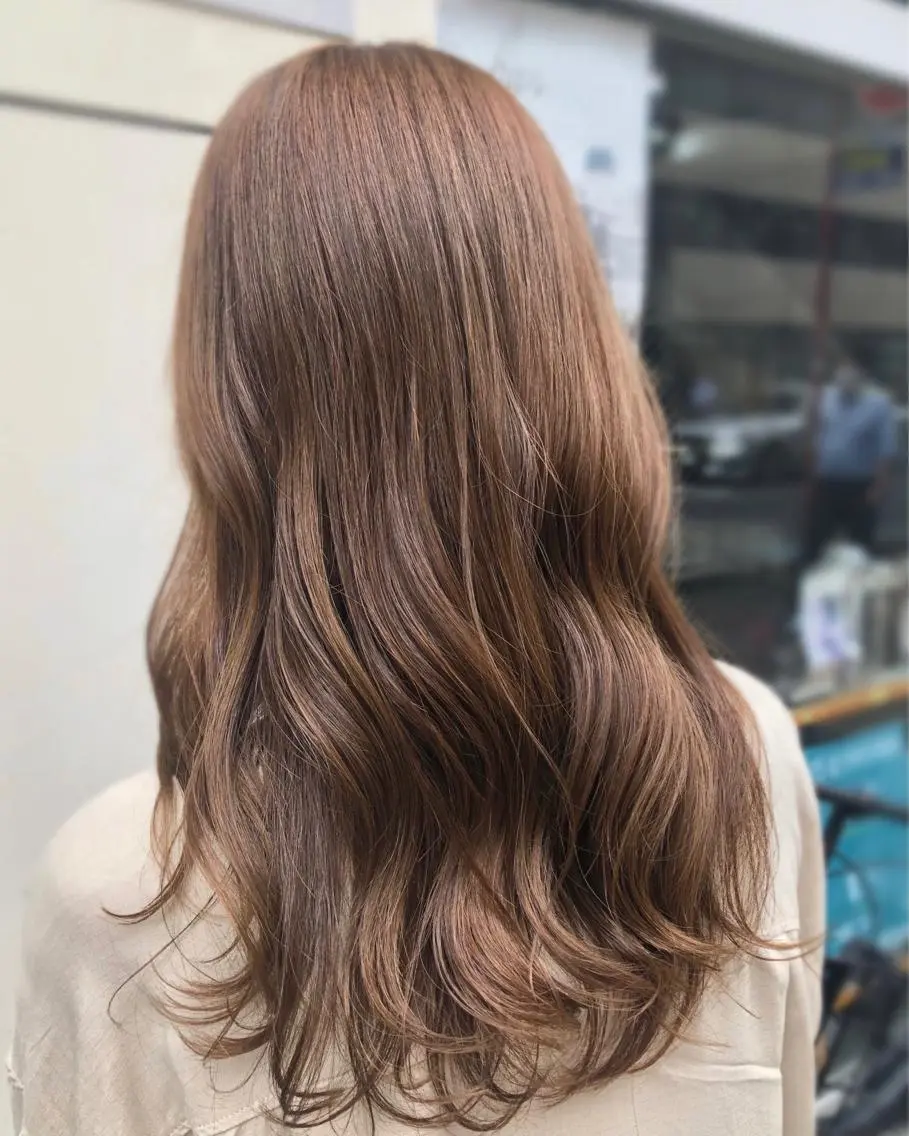 ロング カラー ベージュカラー ブリーチ ダブルカラー ブリーチなしカラー ヘアカラー トリートメント 艶髪 ♡Tomiyaのヘアスタイル
