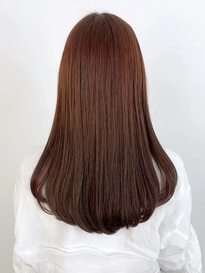 セミロング カラー パーマ ヘアアレンジ ブラウンカラー ラベンダーカラー ラベンダーブラウン カット ヘアカラー トリートメント ITbyALBUM 八王子店のヘアスタイル