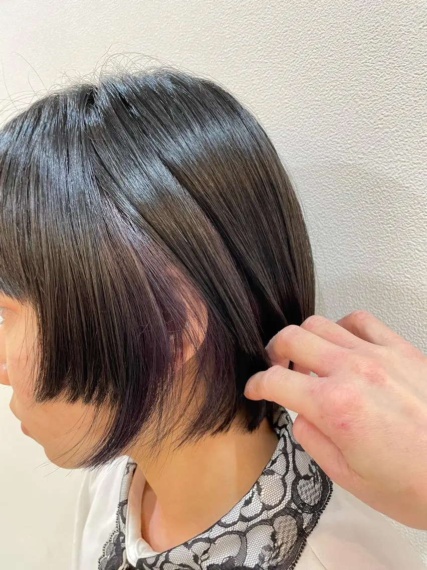 ショート カラー ヘアアレンジ カット ヘアカラー トリートメント リリー /Men's/パーマのヘアスタイル