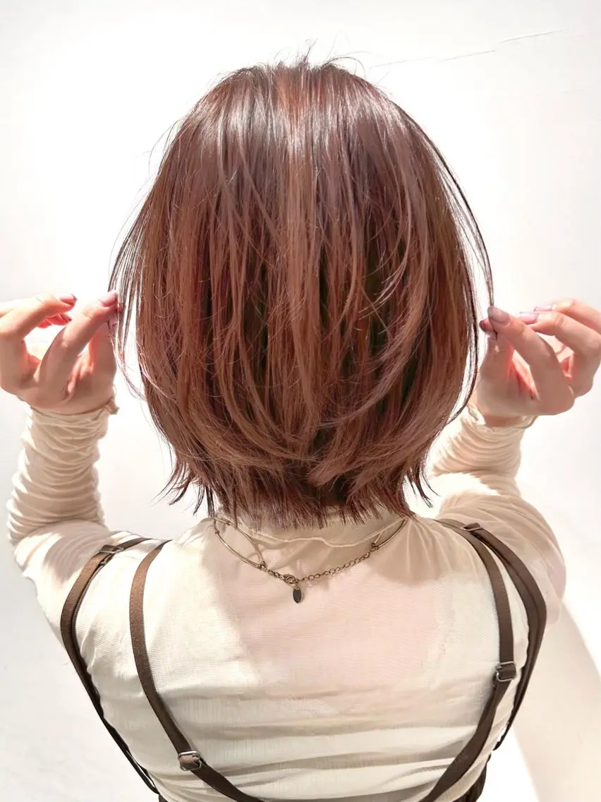 ショート カラー パーマ ヘアアレンジ レイヤーカット/ボブ /縮毛矯正✨大輝のヘアスタイル