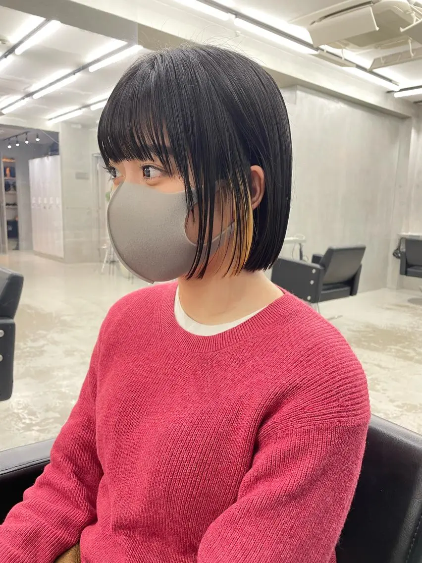 ショート カラー カット ヘアカラー トリートメント 👑ボブはお任せ ミヤノ👑のヘアスタイル
