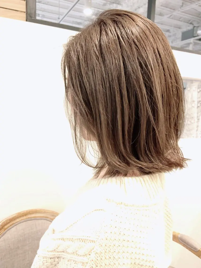ショート カラー ヘアアレンジ アッシュ 韓国hair🦋 Nanaのヘアスタイル