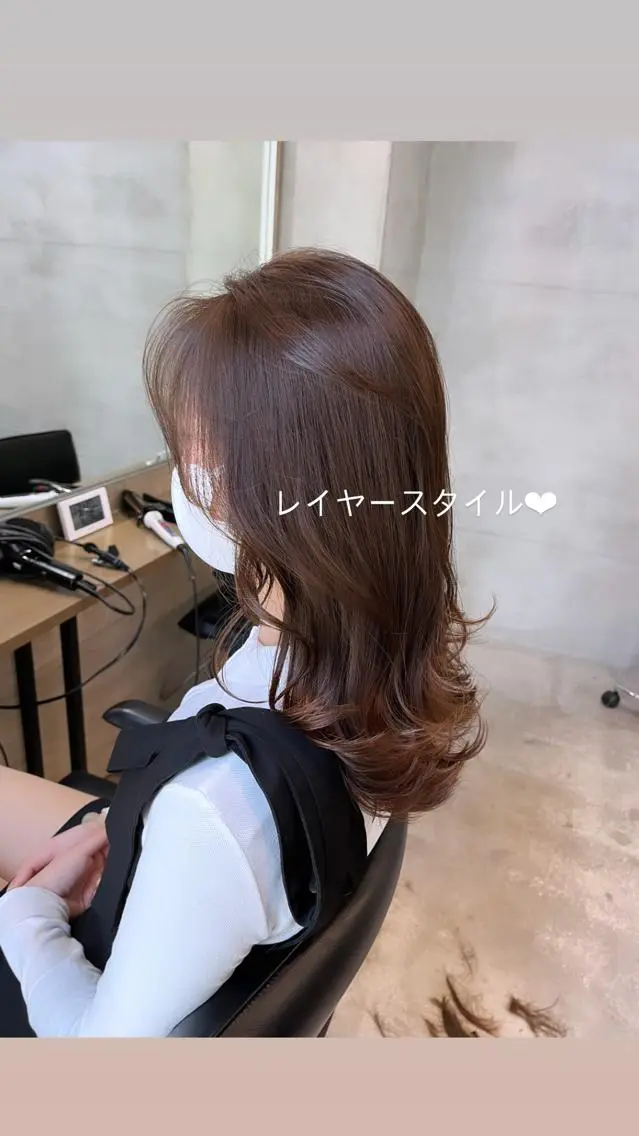 ミディアム 美髪特化韓国へア ❤︎nanami❤︎のヘアスタイル